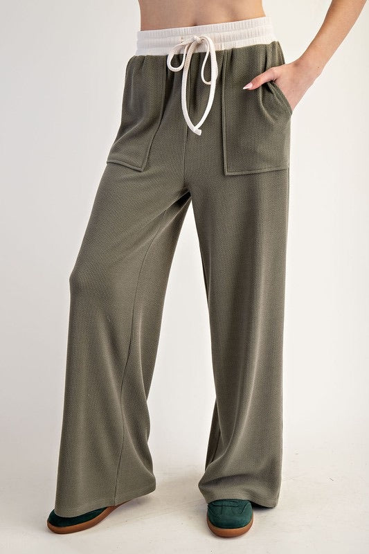 Dry Herb Color Block Pant