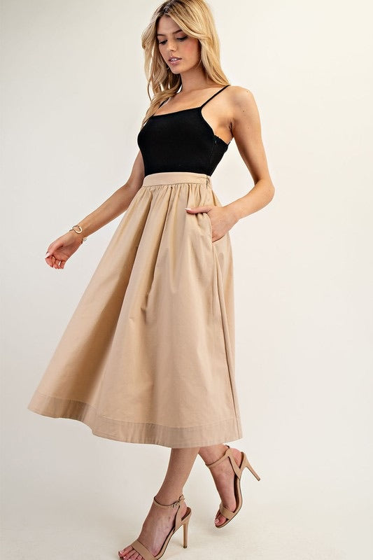 Two Toned Sleeveless Maxi