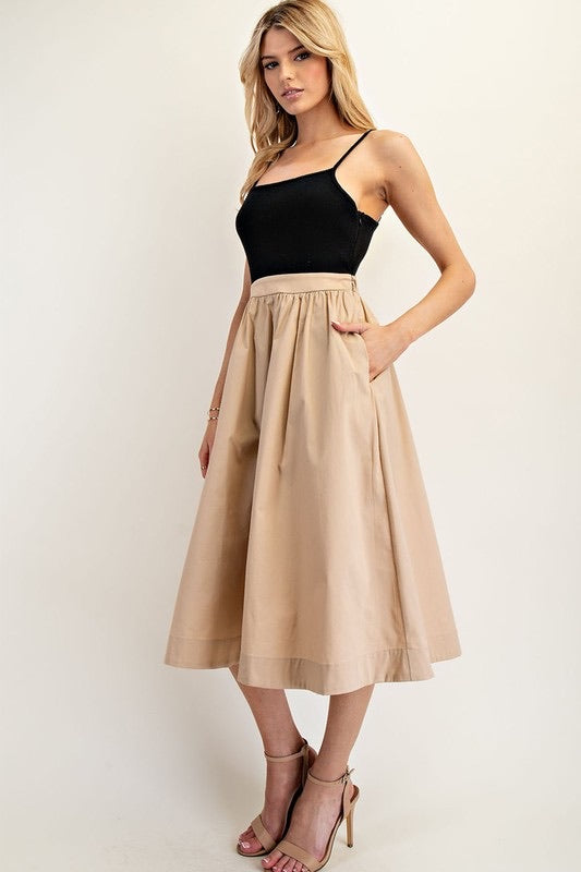 Two Toned Sleeveless Maxi