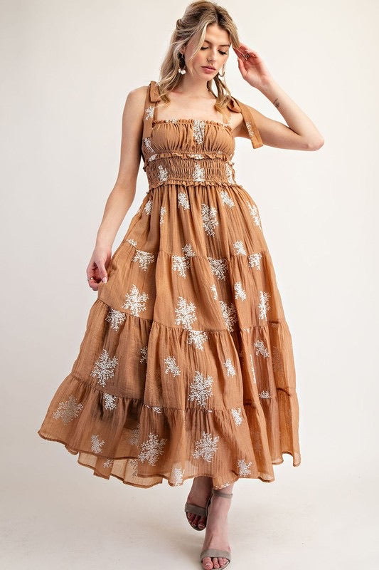 Coco Floral Tier Maxi