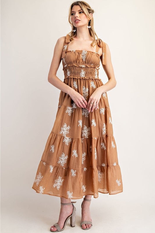 Coco Floral Tier Maxi
