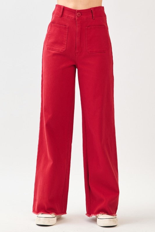 Red Twill Pants