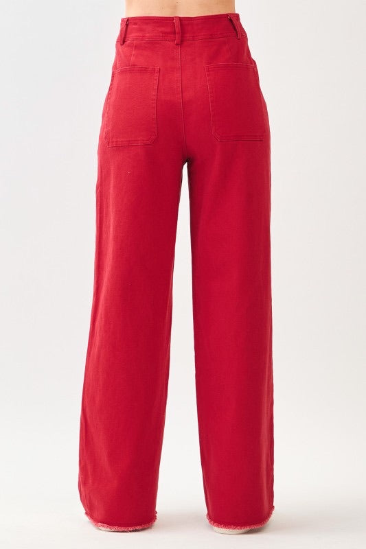 Red Twill Pants