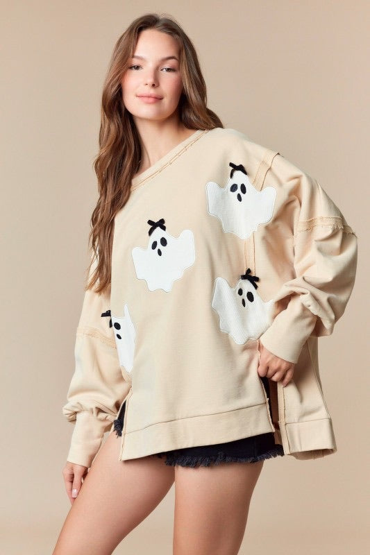 Taupe Boo Sweatshirt