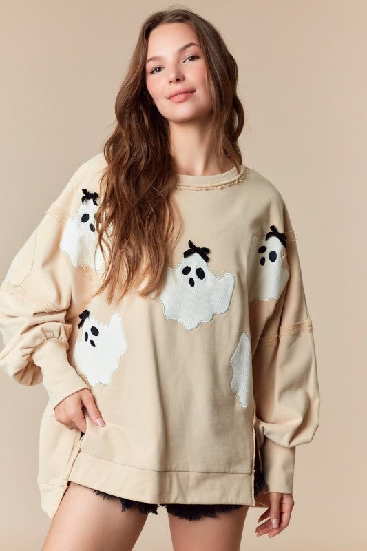 Taupe Boo Sweatshirt