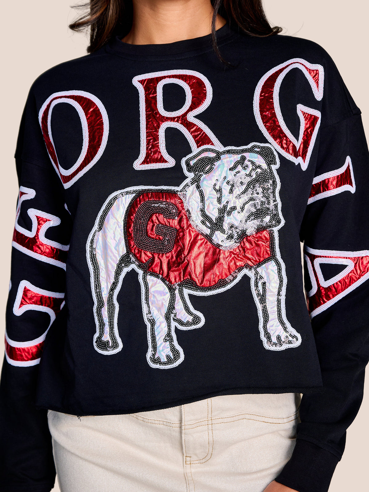 Georgia Stadium Sequin Sweatshirt