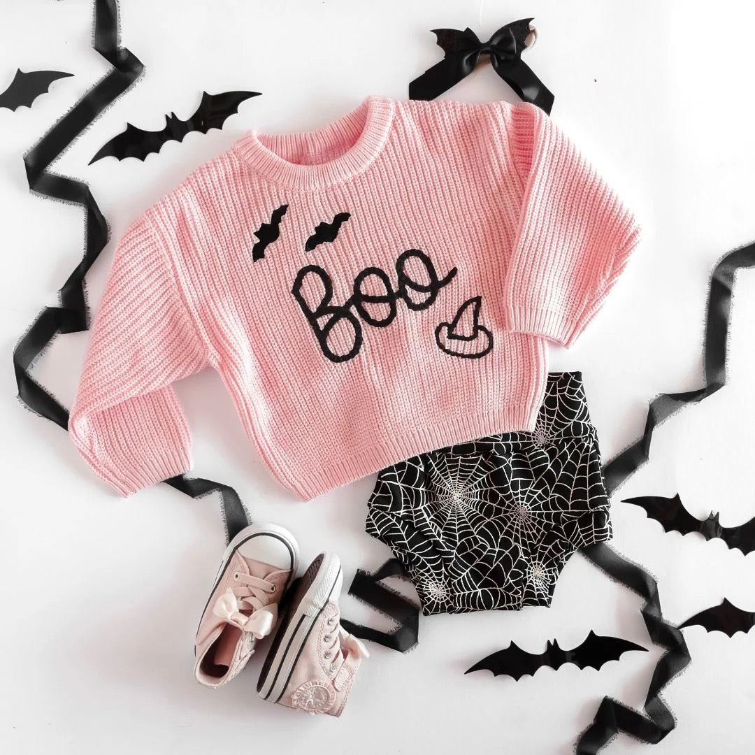 Boo Knit Girls Pullover