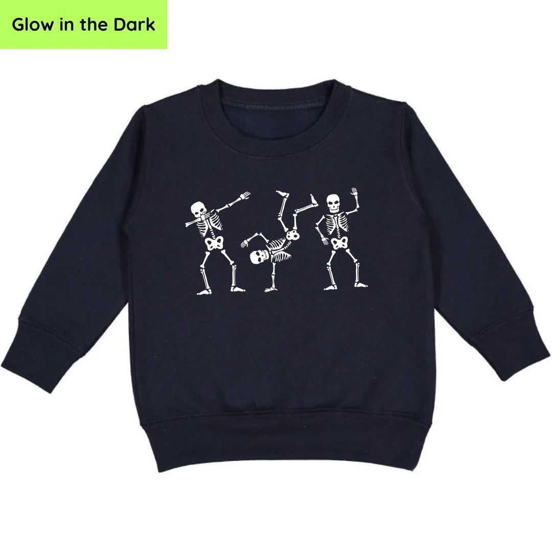 Boys Glow Skelly Pullover