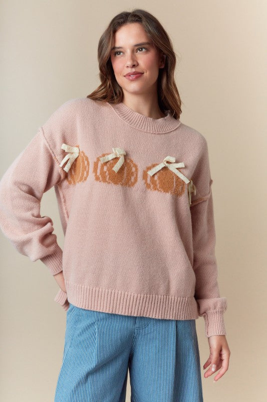 Lace Pumpkin Sweater