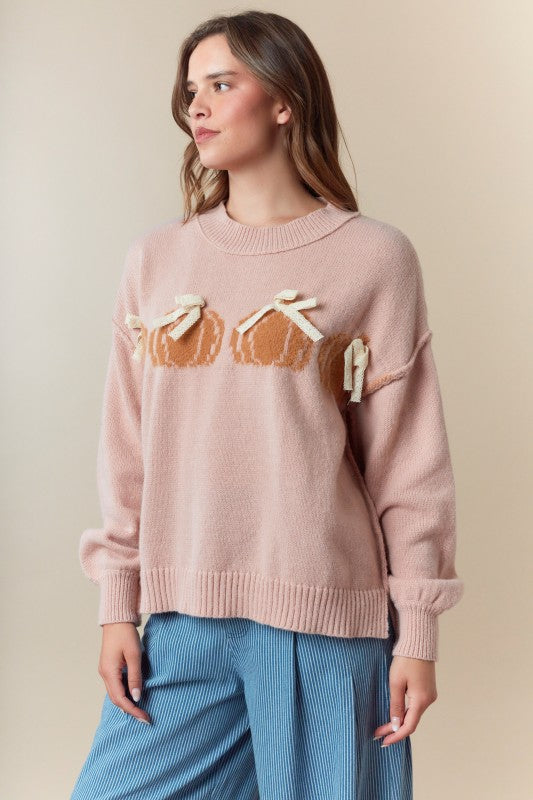 Lace Pumpkin Sweater