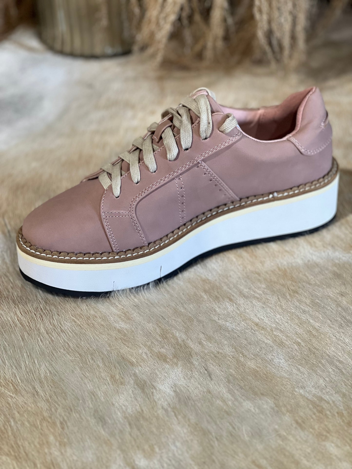 Blush Platform Suede Shoe