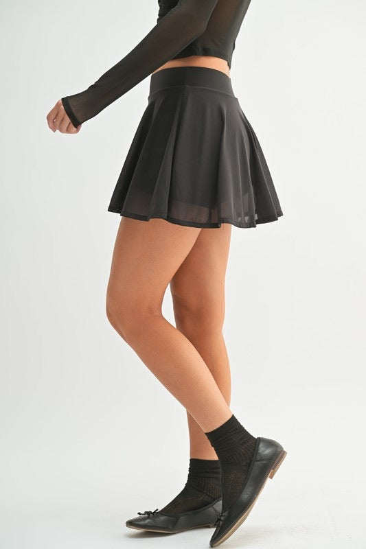 Mesh Circle Tennis Skirt