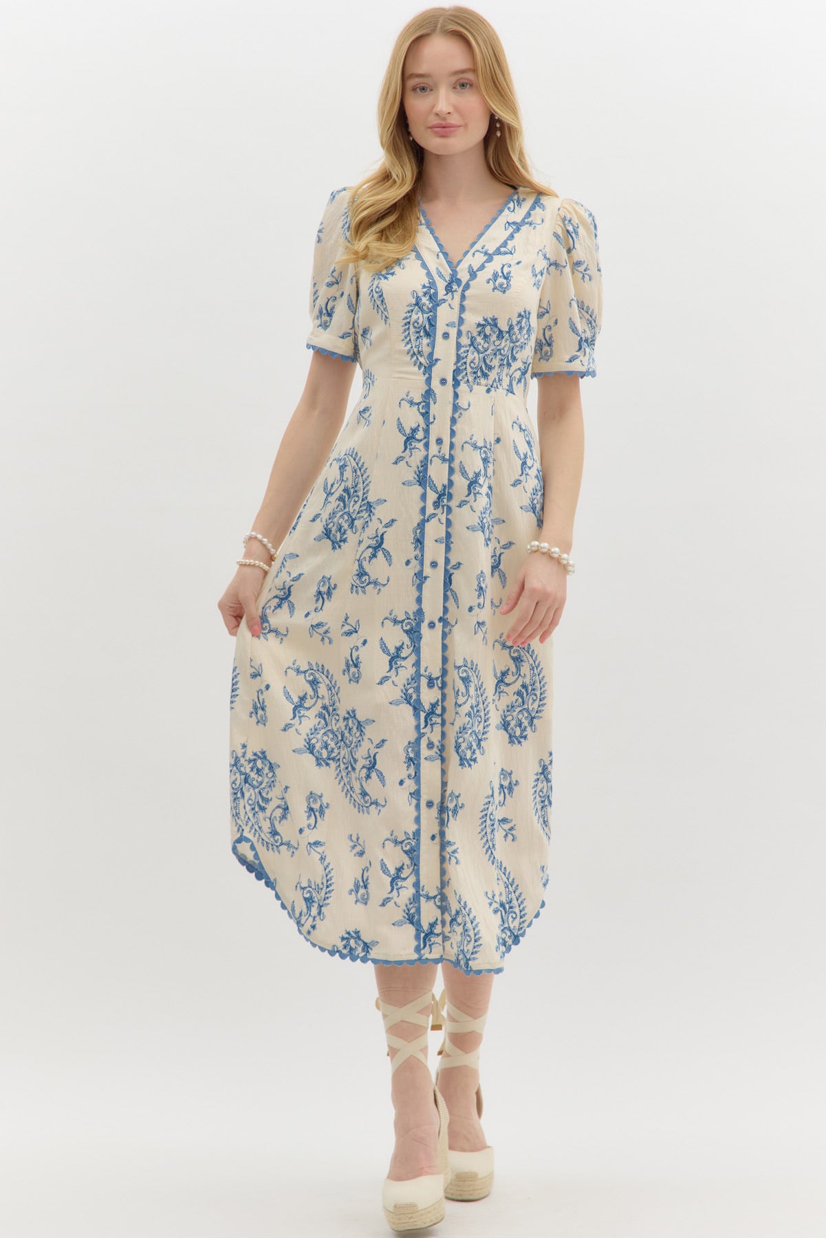 Paisley Blue Dress