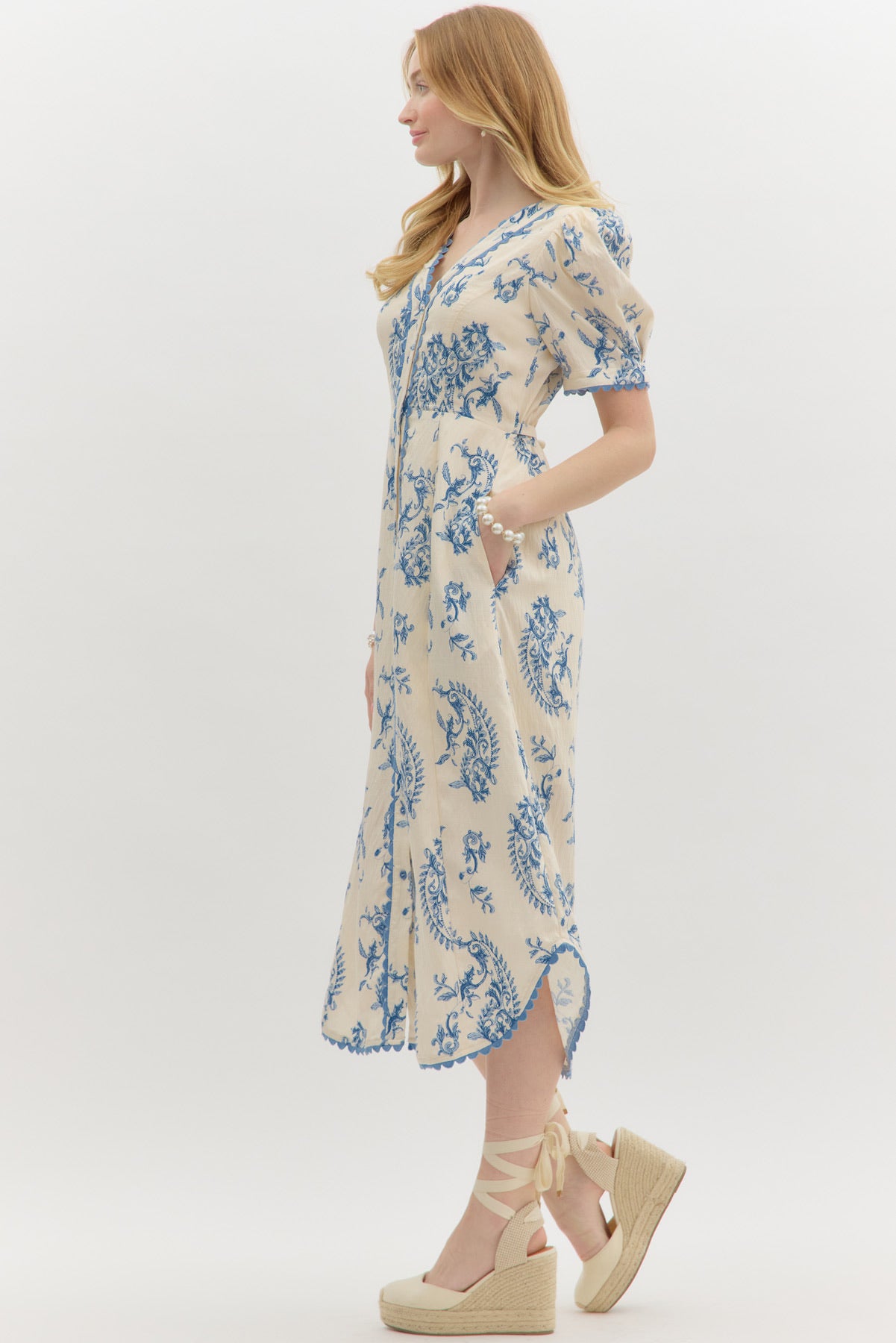 Paisley Blue Dress