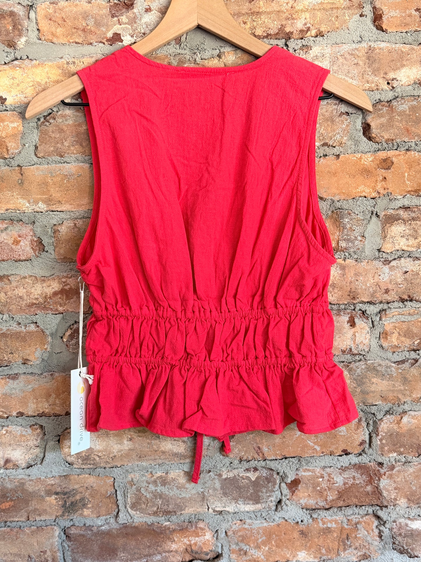 Poppy Front Tie Top