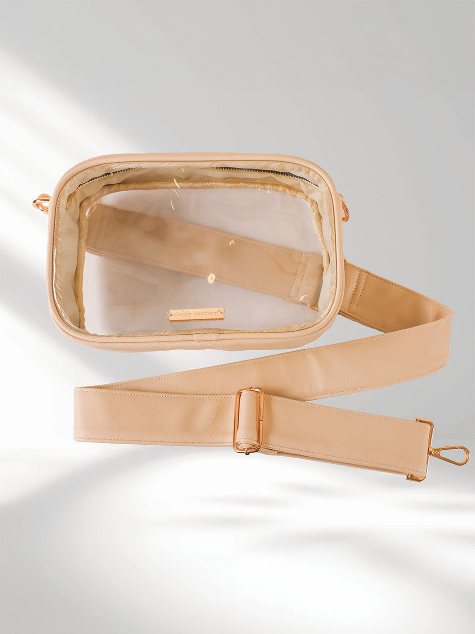 Cream Clear Crossbody