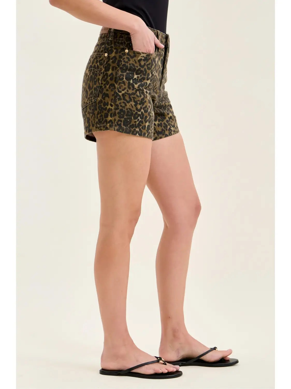 HW Cut Off Leopard Short