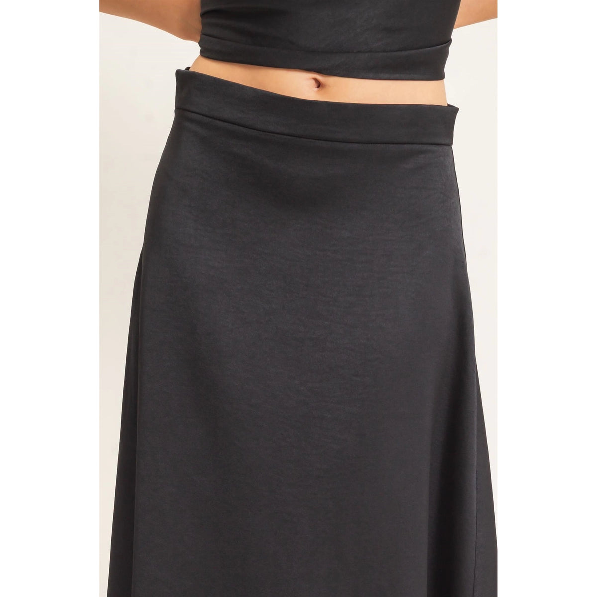 Satin Black Skirt