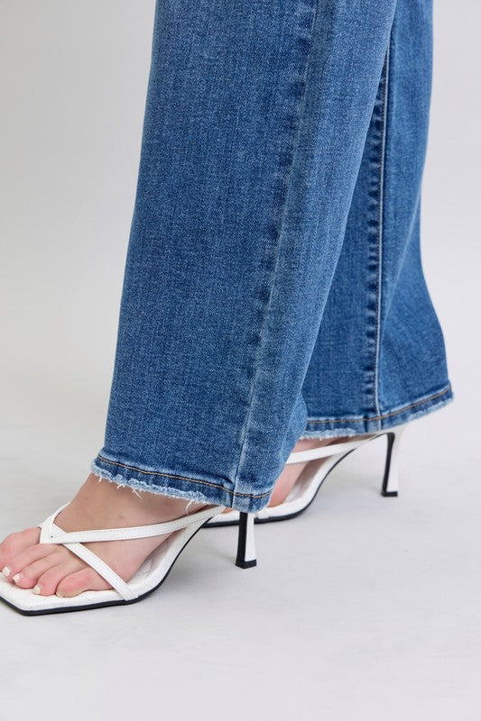 V Front Vintage Wash Straight