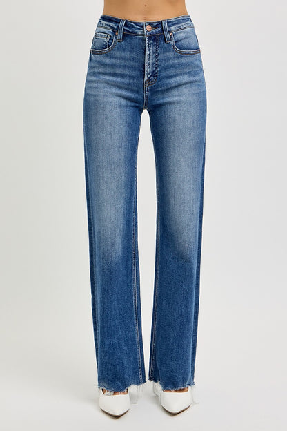 Mid Raw Hem Jean