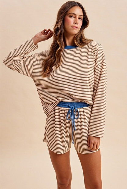 Striped Dolman Set