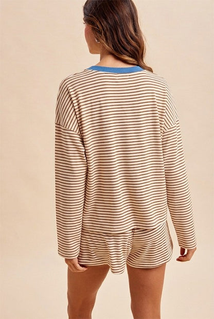 Striped Dolman Set