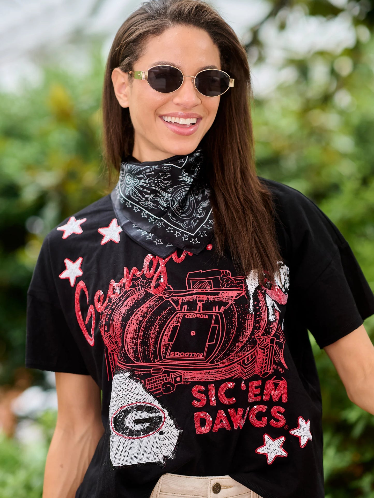 Georgia sequin tee