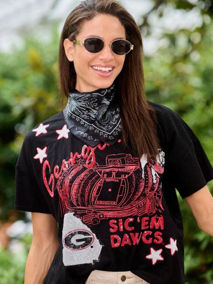 Georgia sequin tee