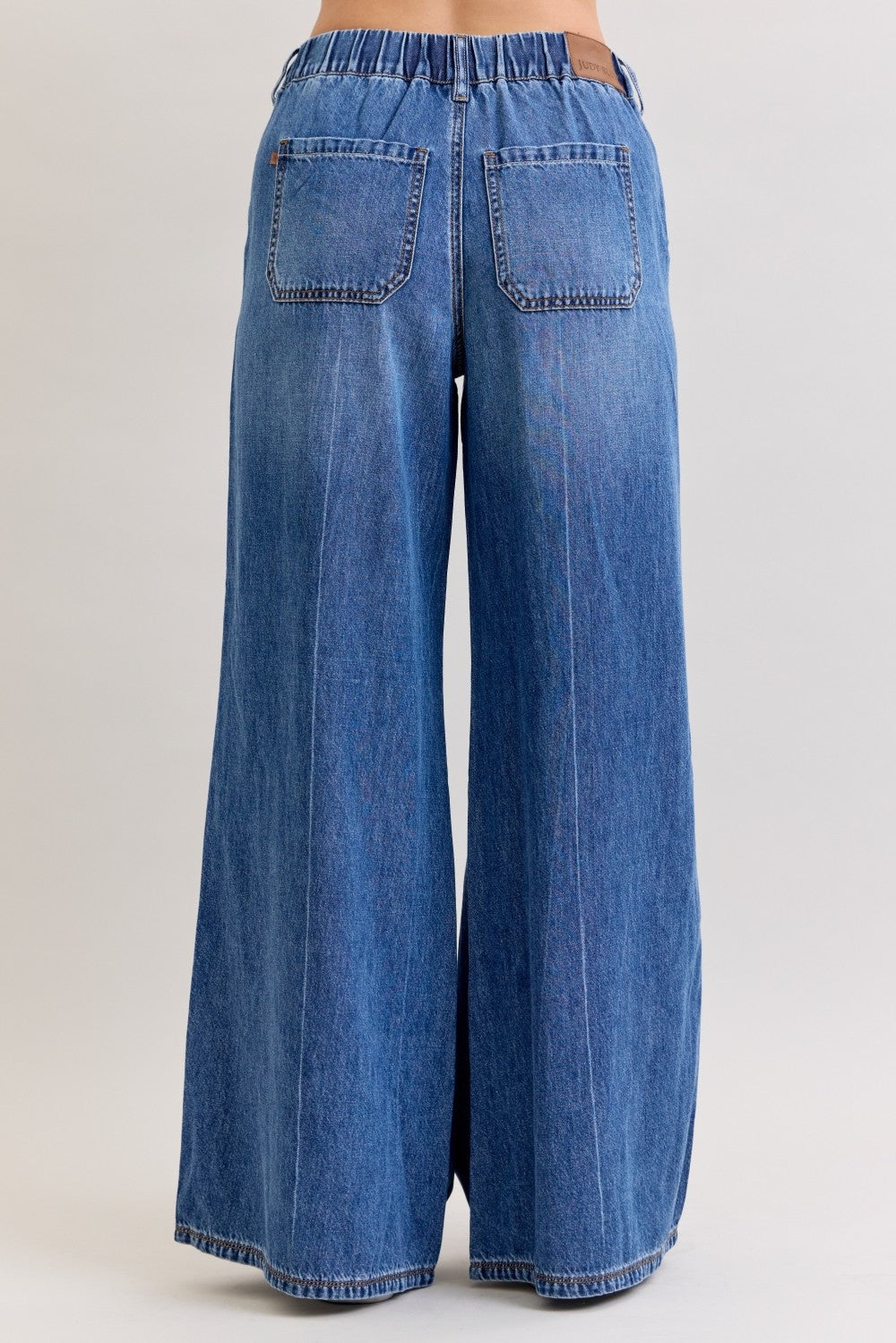 Elastic Waist Palazzo Jean