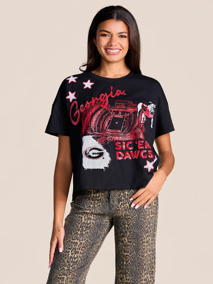 Georgia sequin tee