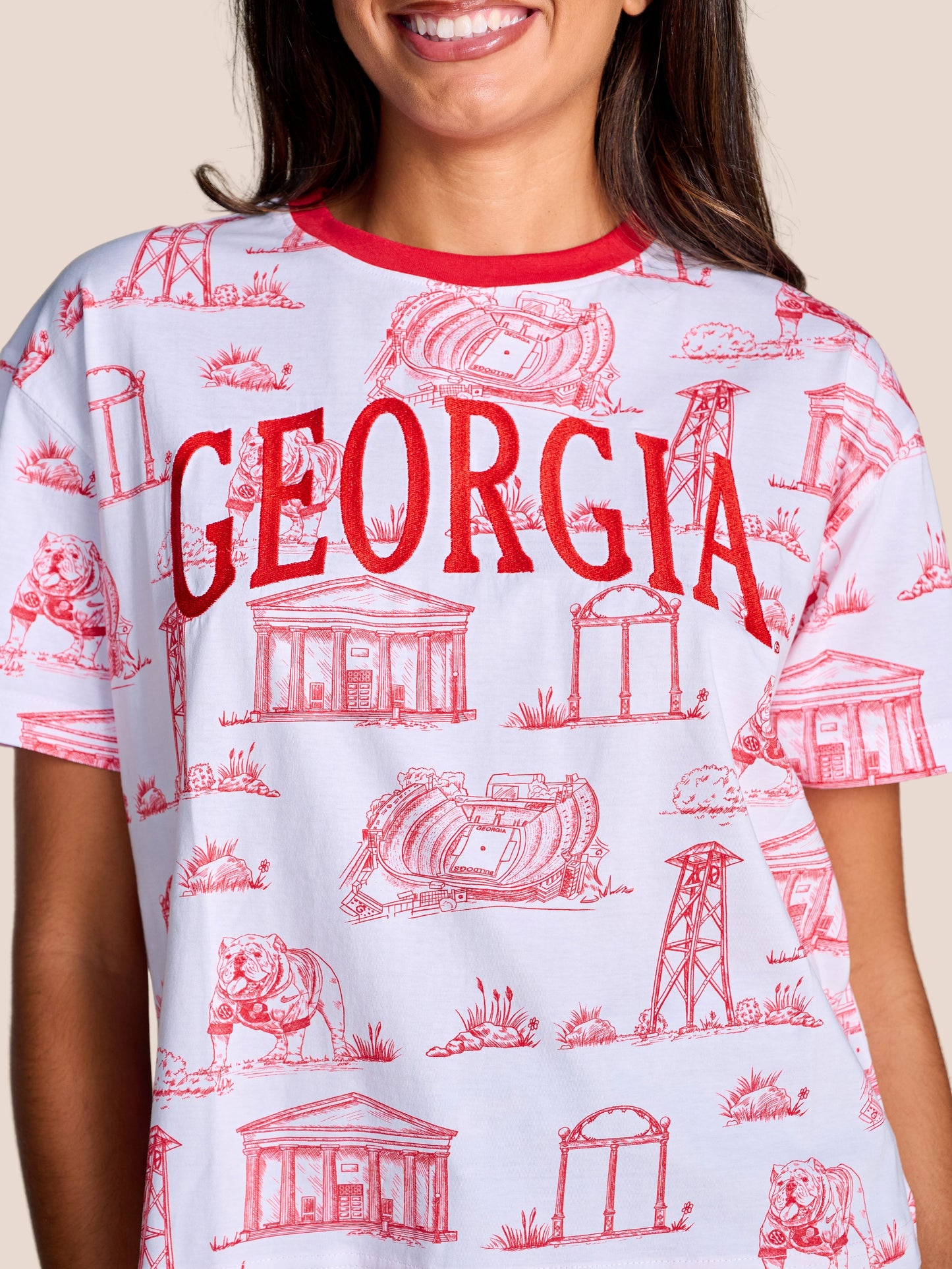 Georgia Embroidered Tee