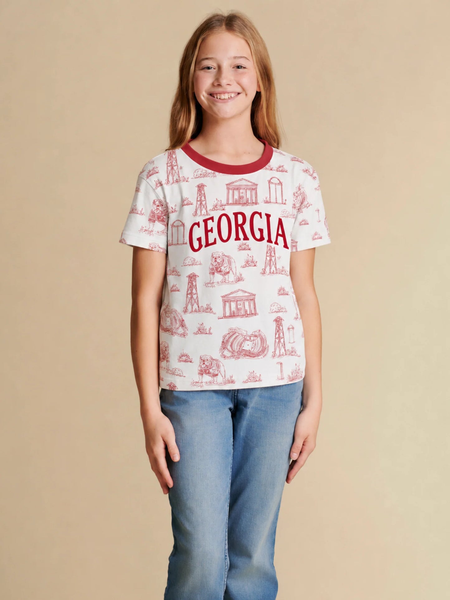 Kids GA embroidered tee