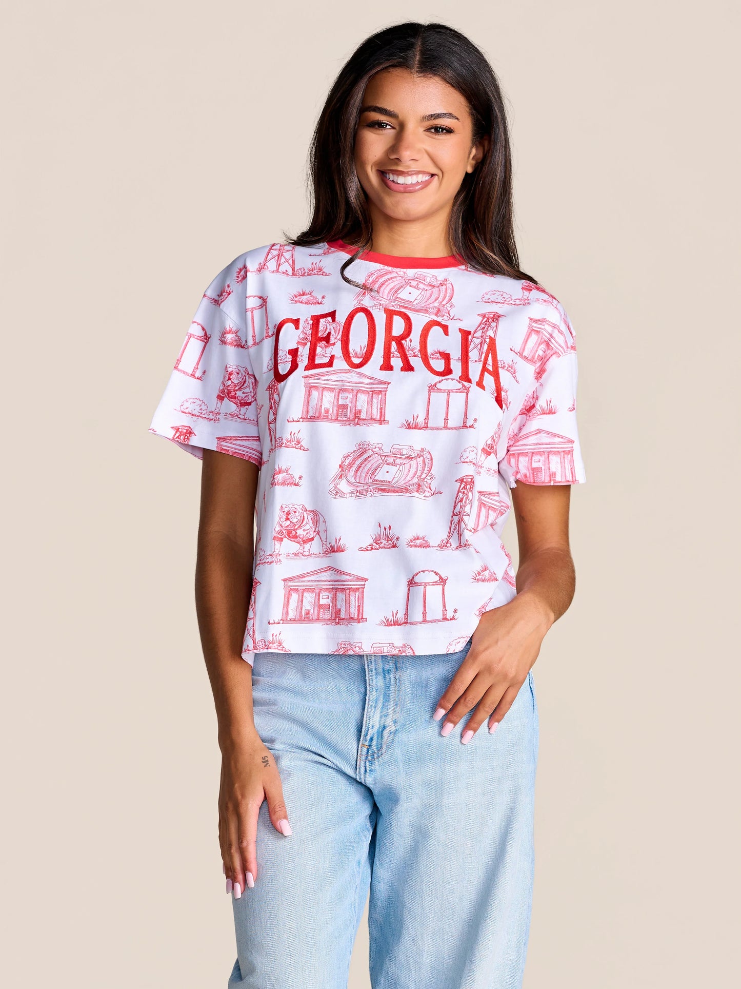 Georgia Embroidered Tee