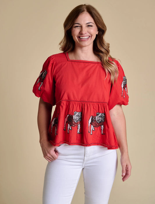 Georgia Peplum Top