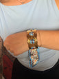 Blue Scarf Cuff