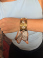 Brown Scarf Cuff