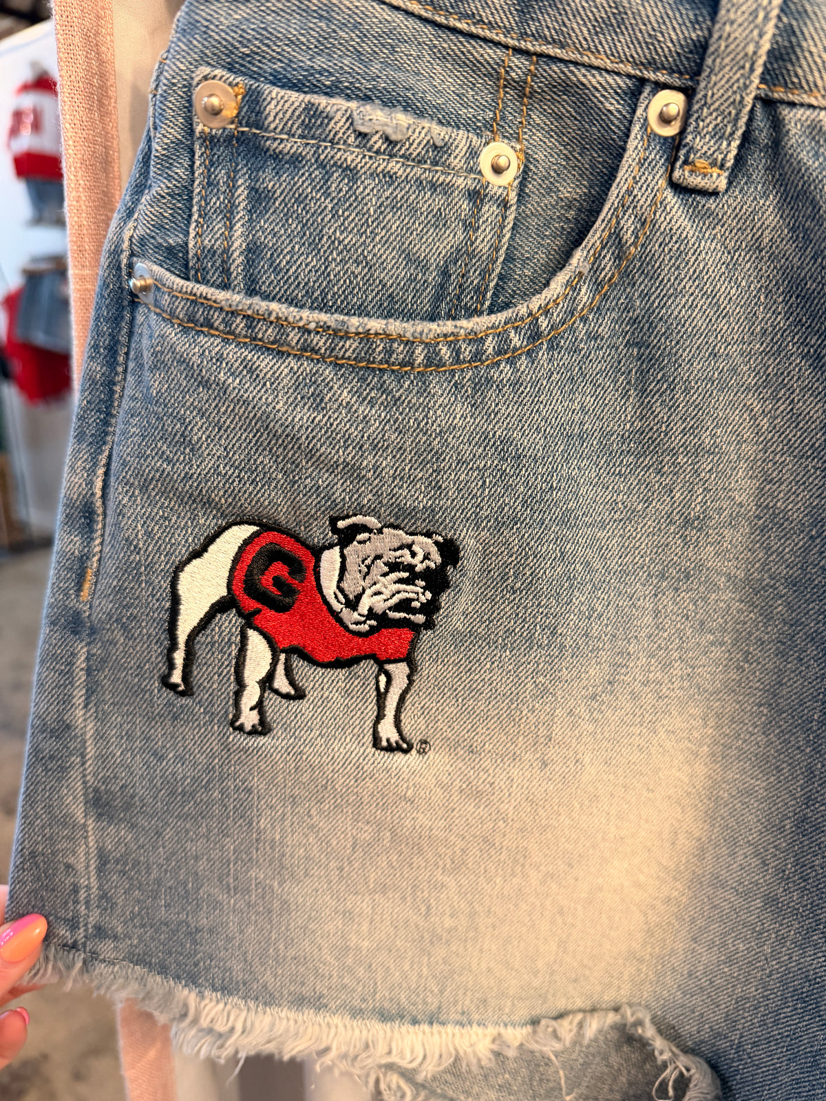 UGA Denim Shorts