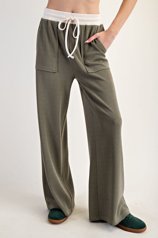 Dry Herb Color Block Pant