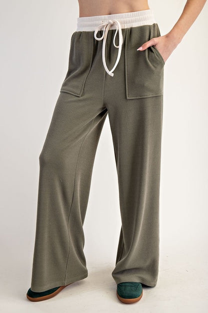 Dry Herb Color Block Pant