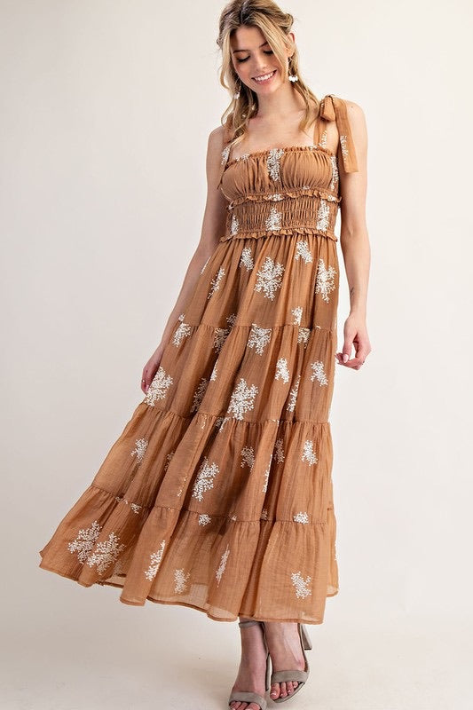 Coco Floral Tier Maxi
