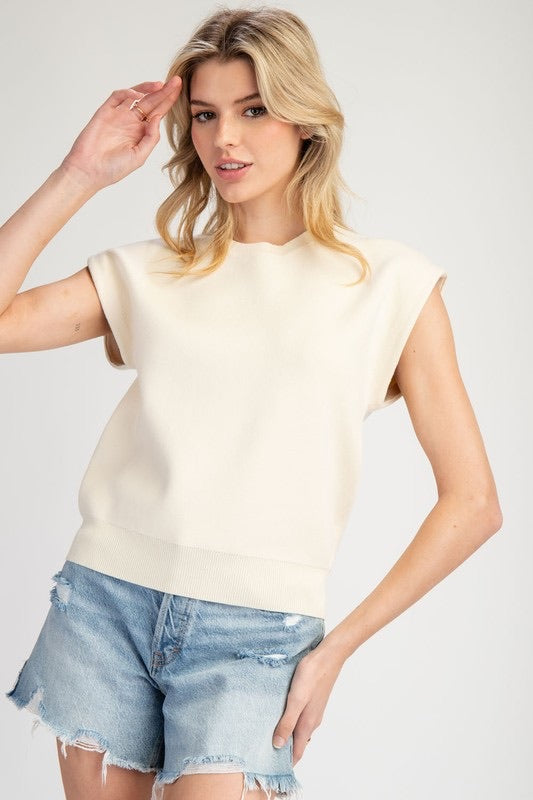 Sleeveless Sweater Top