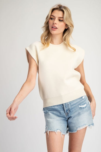 Sleeveless Sweater Top
