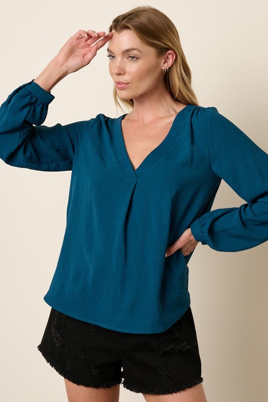 Teal Flow Top