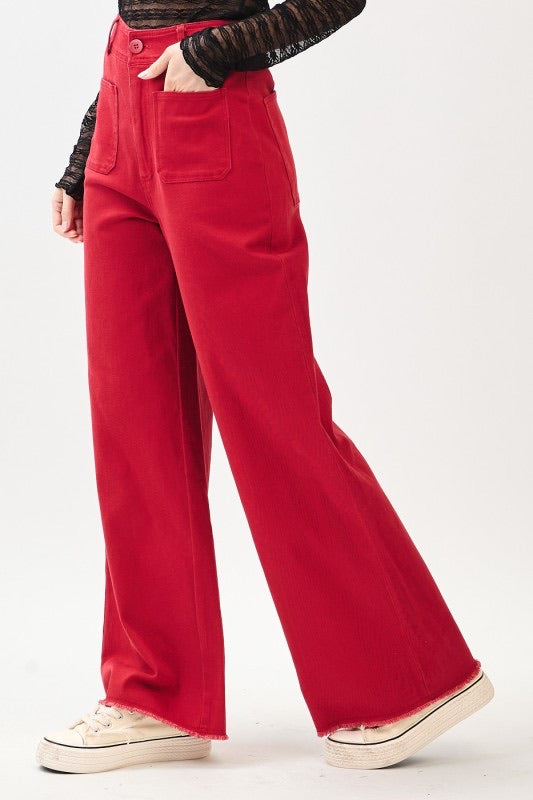 Red Twill Pants