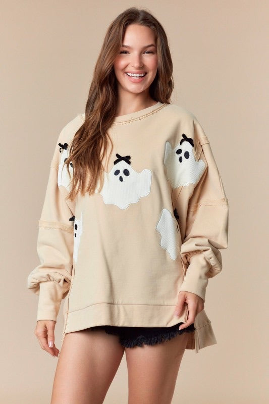 Taupe Boo Sweatshirt