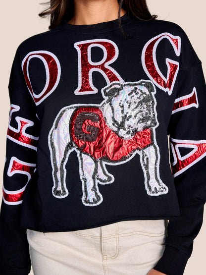 Georgia Stadium Sequin Sweatshirt