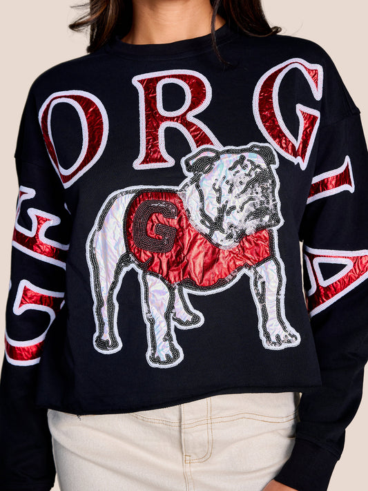 Georgia Stadium Sequin Sweatshirt