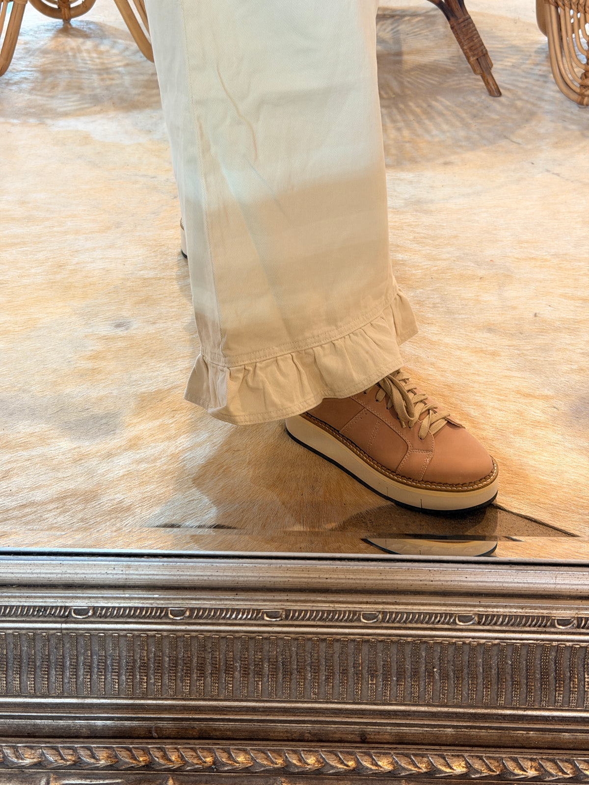 Ruffle Hem Jean