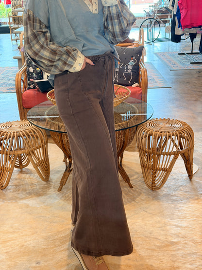 Brown Wide Leg Pant