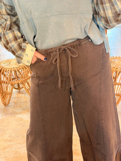 Brown Wide Leg Pant